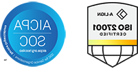 ISO27001- en SOC2-logo's voor 公园技术